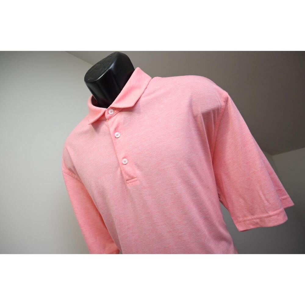 Onward‎ Reserve Polo Poly-Cotton Pink Athletic Golf Shirt Mens Sz XL